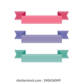 vector colorful ribbons
