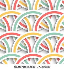 Vector Colorful Rings Background