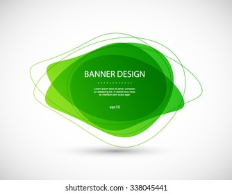 Vector colorful round abstract shape background. Banner design