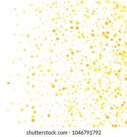 Vector colorful round confetti isolated on white background.Birthday card.Square card and frame.Template for holiday, party, birthday, wedding, solemnity.