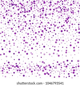 Vector colorful round confetti isolated on white background.Birthday card.Square card and frame.Template for holiday, party, birthday, wedding, solemnity.