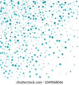 Vector colorful round confetti isolated on white background.Birthday card.Square card and frame.Template for holiday, party, birthday, wedding, solemnity.