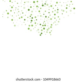 Vector colorful round confetti isolated on white background.Birthday card.Square card and frame.Template for holiday, party, birthday, wedding, solemnity.