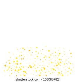 Vector colorful round confetti isolated on white background.Birthday card.Square card and frame.Template for holiday, party, birthday, wedding, solemnity.