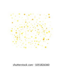Vector colorful round confetti isolated on white background.Birthday card.Square card and frame.Template for holiday, party, birthday, wedding, solemnity.