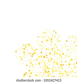 Vector colorful round confetti isolated on white background.Birthday card.Square card and frame.Template for holiday, party, birthday, wedding, solemnity.