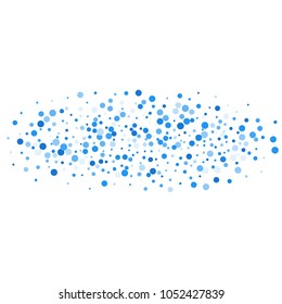 Vector colorful round confetti isolated on white background.Birthday card.Square card and frame.Template for holiday, party, birthday, wedding, solemnity.