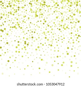 Vector colorful round confetti isolated on white background.Birthday card.Square card and frame.Template for holiday, party, birthday, wedding, solemnity.
