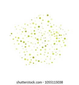 Vector colorful round confetti isolated on white background.Birthday card.Square card and frame.Template for holiday, party, birthday, wedding, solemnity.