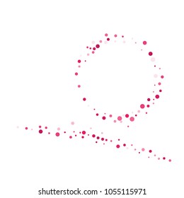 Vector colorful round confetti isolated on white background.Birthday card.Square card and frame.Template for holiday, party, birthday, wedding, solemnity.