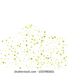 Vector colorful round confetti isolated on white background.Birthday card.Square card and frame.Template for holiday, party, birthday, wedding, solemnity.