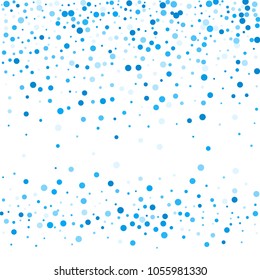 Vector colorful round confetti isolated on white background.Birthday card.Square card and frame.Template for holiday, party, birthday, wedding, solemnity.