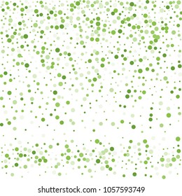 Vector colorful round confetti isolated on white background.Birthday card.Square card and frame.Template for holiday, party, birthday, wedding, solemnity.