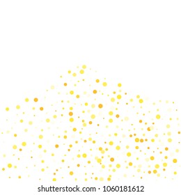 Vector colorful round confetti isolated on white background.Birthday card.Square card and frame.Template for holiday, party, birthday, wedding, solemnity.