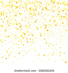 Vector colorful round confetti isolated on white background.Birthday card.Square card and frame.Template for holiday, party, birthday, wedding, solemnity.