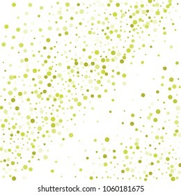 Vector colorful round confetti isolated on white background.Birthday card.Square card and frame.Template for holiday, party, birthday, wedding, solemnity.