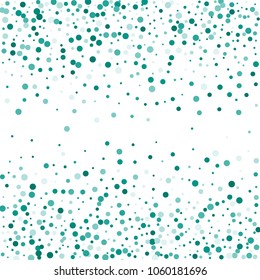 Vector colorful round confetti isolated on white background.Birthday card.Square card and frame.Template for holiday, party, birthday, wedding, solemnity.