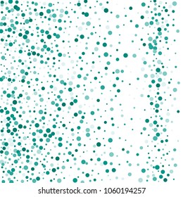 Vector colorful round confetti isolated on white background.Birthday card.Square card and frame.Template for holiday, party, birthday, wedding, solemnity.