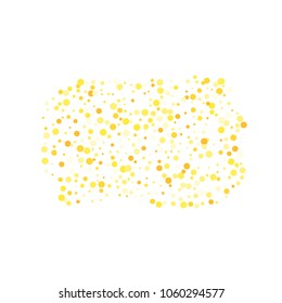 Vector colorful round confetti isolated on white background.Birthday card.Square card and frame.Template for holiday, party, birthday, wedding, solemnity.