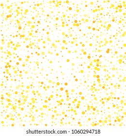 Vector colorful round confetti isolated on white background.Birthday card.Square card and frame.Template for holiday, party, birthday, wedding, solemnity.