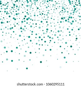 Vector colorful round confetti isolated on white background.Birthday card.Square card and frame.Template for holiday, party, birthday, wedding, solemnity.