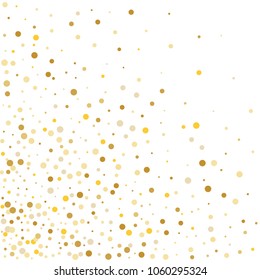 Vector colorful round confetti isolated on white background.Birthday card.Square card and frame.Template for holiday, party, birthday, wedding, solemnity.