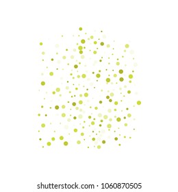 Vector colorful round confetti isolated on white background.Birthday card.Square card and frame.Template for holiday, party, birthday, wedding, solemnity.