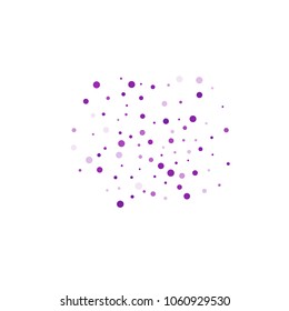 Vector colorful round confetti isolated on white background.Birthday card.Square card and frame.Template for holiday, party, birthday, wedding, solemnity.
