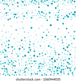 Vector colorful round confetti isolated on white background.Birthday card.Square card and frame.Template for holiday, party, birthday, wedding, solemnity.