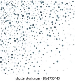 Vector colorful round confetti isolated on white background.Birthday card.Square card and frame.Template for holiday, party, birthday, wedding, solemnity.