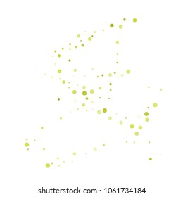 Vector colorful round confetti isolated on white background.Birthday card.Square card and frame.Template for holiday, party, birthday, wedding, solemnity.