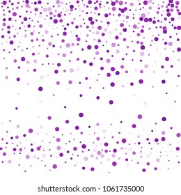 Vector colorful round confetti isolated on white background.Birthday card.Square card and frame.Template for holiday, party, birthday, wedding, solemnity.