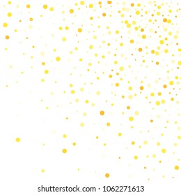 Vector colorful round confetti isolated on white background.Birthday card.Square card and frame.Template for holiday, party, birthday, wedding, solemnity.