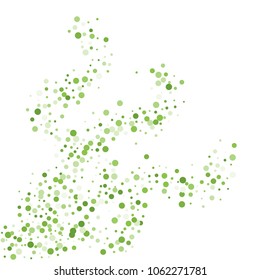 Vector colorful round confetti isolated on white background.Birthday card.Square card and frame.Template for holiday, party, birthday, wedding, solemnity.