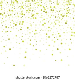 Vector colorful round confetti isolated on white background.Birthday card.Square card and frame.Template for holiday, party, birthday, wedding, solemnity.