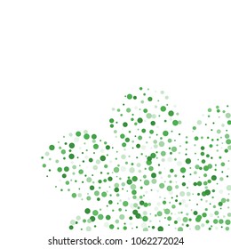 Vector colorful round confetti isolated on white background.Birthday card.Square card and frame.Template for holiday, party, birthday, wedding, solemnity.