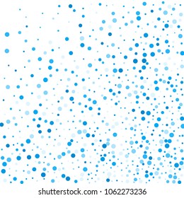 Vector colorful round confetti isolated on white background.Birthday card.Square card and frame.Template for holiday, party, birthday, wedding, solemnity.