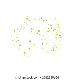 Vector colorful round confetti isolated on white background.Birthday card.Square card and frame.Template for holiday, party, birthday, wedding, solemnity.
