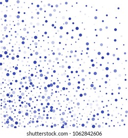 Vector colorful round confetti isolated on white background.Birthday card.Square card and frame.Template for holiday, party, birthday, wedding, solemnity.