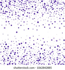 Vector colorful round confetti isolated on white background.Birthday card.Square card and frame.Template for holiday, party, birthday, wedding, solemnity.