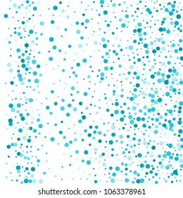 Vector colorful round confetti isolated on white background.Birthday card.Square card and frame.Template for holiday, party, birthday, wedding, solemnity.