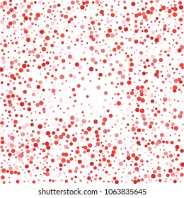 Vector colorful round confetti isolated on white background.Birthday card.Square card and frame.Template for holiday, party, birthday, wedding, solemnity.