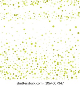 Vector colorful round confetti isolated on white background.Birthday card.Square card and frame.Template for holiday, party, birthday, wedding, solemnity.