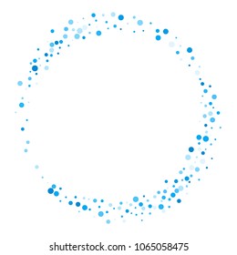 Vector colorful round confetti isolated on white background.Birthday card.Square card and frame.Template for holiday, party, birthday, wedding, solemnity.