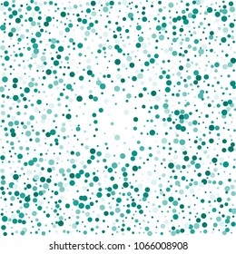 Vector colorful round confetti isolated on white background.Birthday card.Square card and frame.Template for holiday, party, birthday, wedding, solemnity.