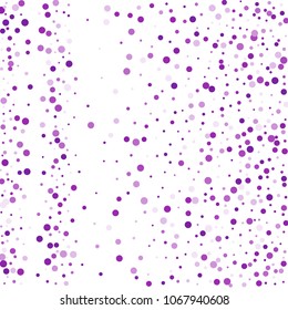 Vector colorful round confetti isolated on white background.Birthday card.Square card and frame.Template for holiday, party, birthday, wedding, solemnity.