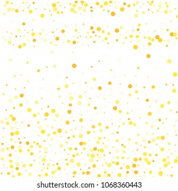 Vector colorful round confetti isolated on white background.Birthday card.Square card and frame.Template for holiday, party, birthday, wedding, solemnity.
