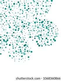 Vector colorful round confetti isolated on white background.Birthday card.Square card and frame.Template for holiday, party, birthday, wedding, solemnity.
