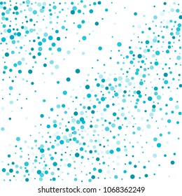 Vector colorful round confetti isolated on white background.Birthday card.Square card and frame.Template for holiday, party, birthday, wedding, solemnity.