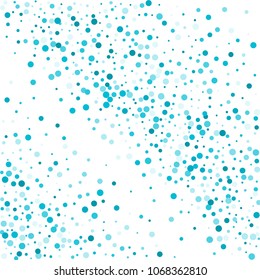 Vector colorful round confetti isolated on white background.Birthday card.Square card and frame.Template for holiday, party, birthday, wedding, solemnity.